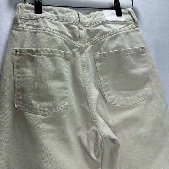 Zara Ecru Jeans Size 6 - Picture 4 of 9